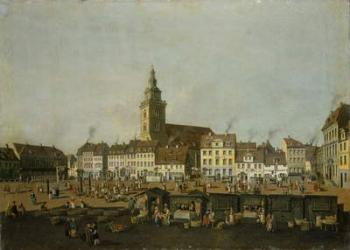 View of the Neue Markt with St. Mary's Church, Berlin, c.1770 (oil on canvas) | Obraz na stenu