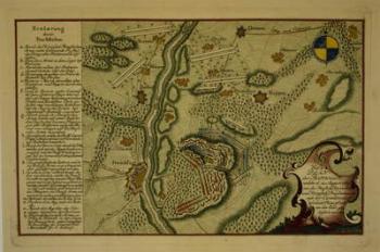 Plan of the Battle of Kunersdorf, August 12th, 1759, 1759 (pen and ink on paper) | Obraz na stenu