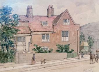 Old Houses at Kennington Green, 1855 (w/c on paper) | Obraz na stenu