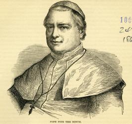 Pope Pius IX (engraving) | Obraz na stenu