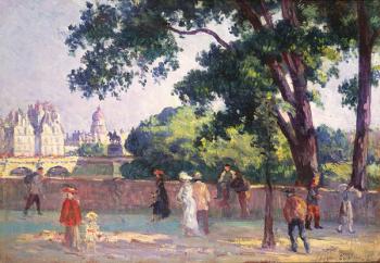 Quai de l'Institut and Place Dauphine seen from the Quai du Louvre, 1904 | Obraz na stenu