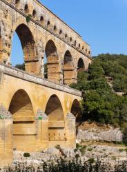 Pont du Gard, Roman aqueduct, France. (photo) | Obraz na stenu