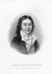 Samuel Taylor Coleridge, engraved by Richard Woodman (engraving) | Obraz na stenu