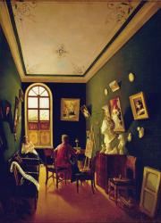 The Painter's Studio, 1843 (oil on canvas) | Obraz na stenu