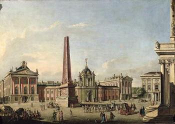 View of the Old Market and the Front Gate of the Schloss Sanssouci, 1773 (oil on canvas) | Obraz na stenu