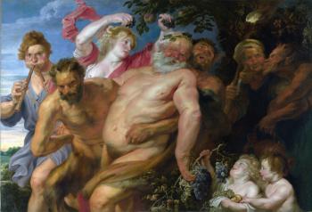 Drunken Silenus Supported by Satyrs, c.1620 (oil on canvas) | Obraz na stenu