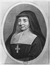 St Jane Frances de Chantal (engraving) | Obraz na stenu