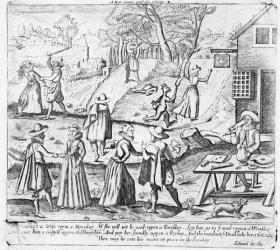 A New Year's Gift for Shrews, pub. by Edward Lee, c.1620 (engraving) (b&w photo) | Obraz na stenu