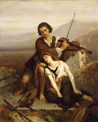 Comfort in Grief, c.1852 (oil on panel) | Obraz na stenu