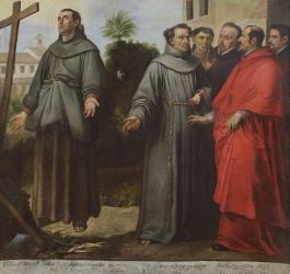 Saint Diego d'Alcala de Henares in ecstasy before the cross, 1645-46 (oil on canvas) | Obraz na stenu