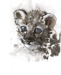 Blue Eyes (Arabian Leopard Cub), 2008 (w/c on paper) | Obraz na stenu