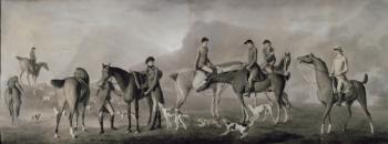 Tom Conolly of Castletown Hunting with his Friends, 1769 (pastel, chalk & gouache on paper) | Obraz na stenu