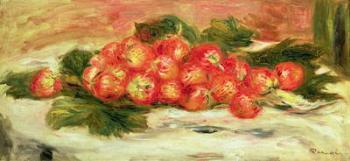 Strawberries on a White Tablecloth | Obraz na stenu