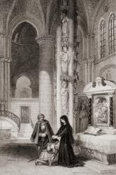 Strasburg Cathedral, Margaret of Anjou, 1429-1482. Queen of King Henry VI of England. Engraved by R. Staines after J. Franklin. | Obraz na stenu