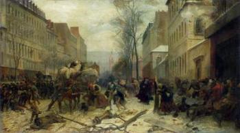 Bombardment of Paris in 1871 (oil on canvas) | Obraz na stenu