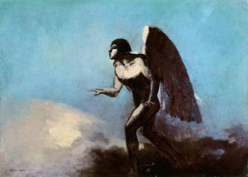The Winged Man or, Fallen Angel, before 1880 (oil on cardboard) | Obraz na stenu