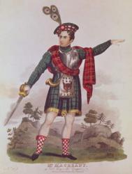 Mr. Macready in the role of Rob Roy Macgregor from a dramatisation of the novel 'Rob Roy' by Sir Walter Scott, pub. 1823 (engraving) | Obraz na stenu