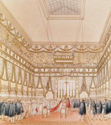 The Marriage of Napoleon and Marie-Louise in the Louvre Chapel (colour engraving) | Obraz na stenu