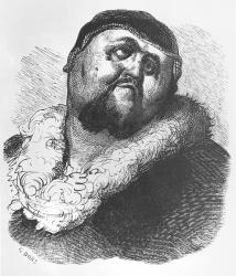 Illustration from 'Gargantua and Pantagruel', by François Rabelais (engraving) | Obraz na stenu