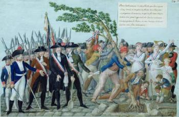 The Planting of a Tree of Liberty, c.1789 (gouache on paper) | Obraz na stenu