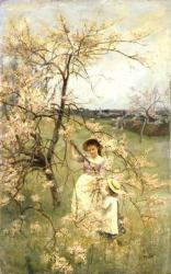 Spring, c.1880 (oil on panel) | Obraz na stenu