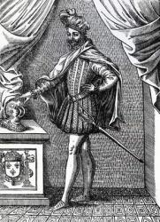 Charles IX (1550-74), King of France, 1573 (engraving) | Obraz na stenu
