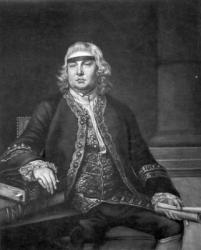 Sir John Fielding, engraved by James McArdell (engraving) | Obraz na stenu