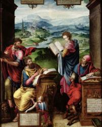 The Four Evangelists (oil on panel) | Obraz na stenu