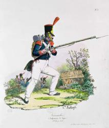 Grenadier Guard (coloured engraving) | Obraz na stenu