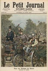 For the Victims of Duty: The Battle of Flowers, from 'Le Petit Journal', 13th June 1891 (colour litho) | Obraz na stenu