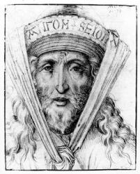 Head of a High Priest, c.1470 (pen & ink on paper) | Obraz na stenu