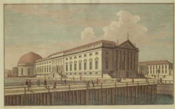 View of the Opera House in Berlin, 1773 (coloured engraving) | Obraz na stenu