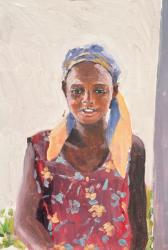 Malagasy Girl, 1989 (oil on canvas) | Obraz na stenu