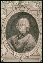 Portrait of Louis Rene Edouard, Prince of Rohan-Guemenee (1734-1803) (engraving) | Obraz na stenu