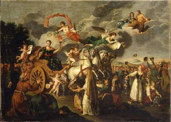 Catherine II Journeying Across Russia, 1787 (oil on canvas) | Obraz na stenu