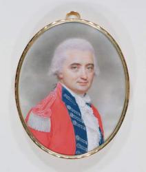 Major General Sir Barry Close (d.1813) 1794 (w/c and gouache on ivory) | Obraz na stenu