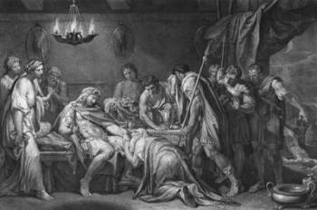 Priam redeems the dead body of Hector, Domenico Cunego, 1764 (engraving) | Obraz na stenu