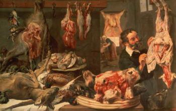 The Butcher's Shop (oil on canvas) | Obraz na stenu