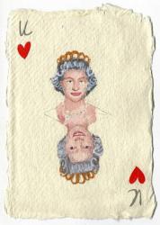 Elizabeth II, 2015 (gouache on paper) | Obraz na stenu