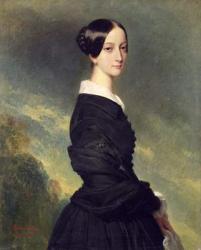 Portrait of Francisca Caroline de Braganca (1824-98) 1844 (oil on canvas) | Obraz na stenu