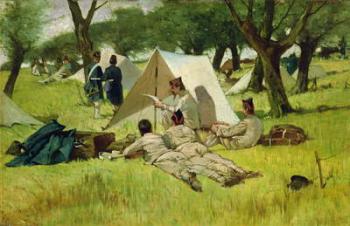 The Camp (oil on canvas) | Obraz na stenu