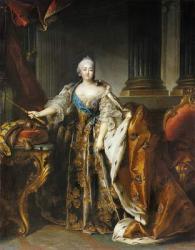 Portrait of Empress Elizabeth, 1758 (oil on canvas) | Obraz na stenu