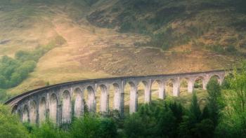 Glenfinnan Viaduct Part 2, 2017, (Direct Print on Brushed Aluminium, BUTLERFINISH® Look) | Obraz na stenu