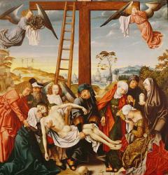 The Pieta (oil on panel) | Obraz na stenu