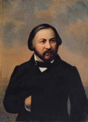 Portrait of Mikhail Ivanovich Glinka (1804-57), 1850s (oil on canvas) | Obraz na stenu