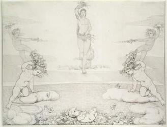 Morning, 1807-08 (pencil and wash on paper) | Obraz na stenu