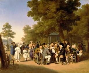 Politicians in the Tuileries Gardens, 1832 (oil on canvas) | Obraz na stenu