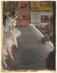 Dancers at the Old Opera House, c.1877 (pastel over monotype on laid paper) | Obraz na stenu