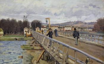 Footbridge at Argenteuil, 1872 (oil on canvas) | Obraz na stenu