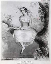 The modern Ophelia, or 'The Doomed one', 1845 (lithograph) | Obraz na stenu